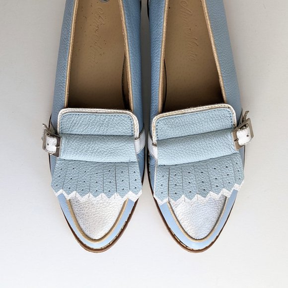 🇨🇦 New Ana Maria Dessin Leather Loafer Made In Canada - Picture 12 of 13